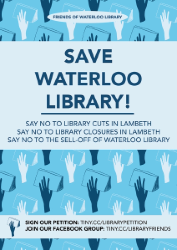 Save Waterloo Library poster